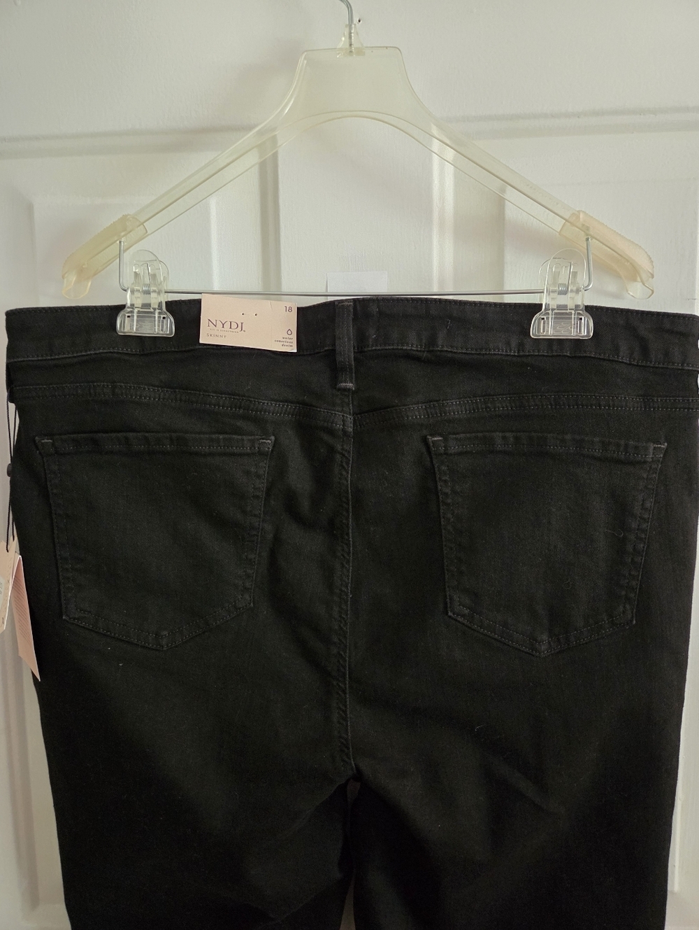 NYDJ Ami Skinny Lift Tuck Black Stretch Jeans Size 18 NWT - Picture 7 of 8